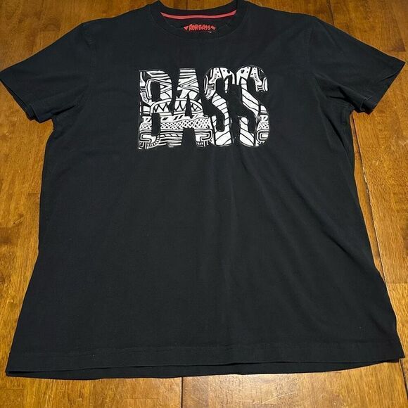 Bass By Ron Bass Rare Graphic Art Inspired Designer Street Wear Mens Shirt XL - Picture 1 of 8